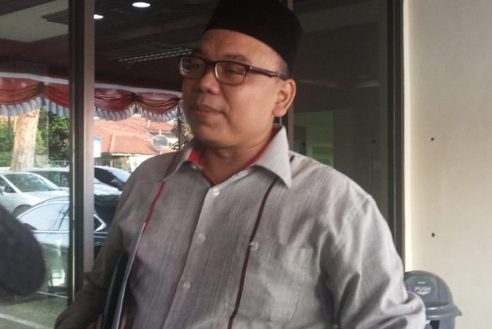 Mustofa Nahrawardaya di Dittipid Siber, Bareskrim Polri, Jakarta, Kamis (1/11). 